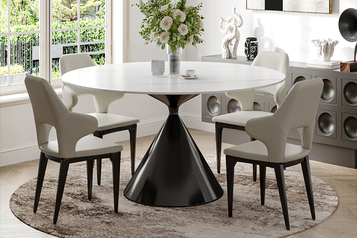 قرار دادن فرش زیر میز ناهار خوری