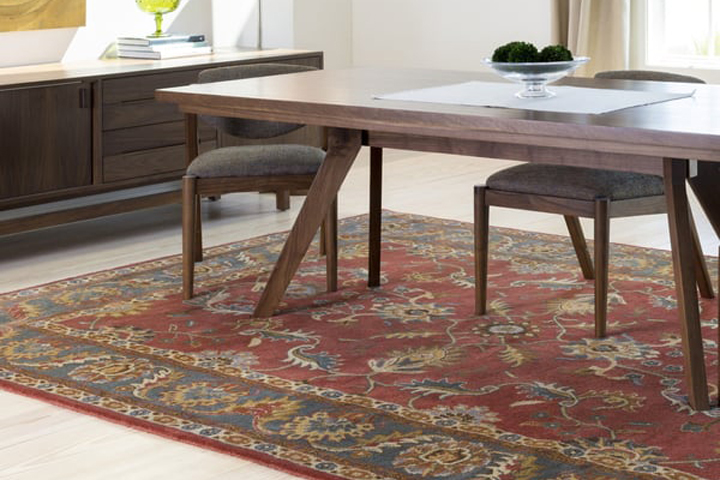 فرش ماشینی مدرن قرمز