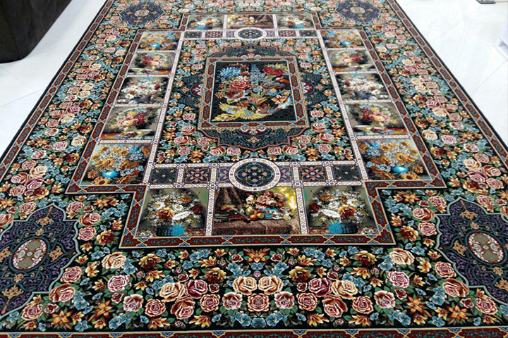 آشنایی با فرش طرح باغ ارم