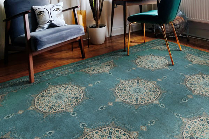 فرش ماشینی طرح دستبافت کاشان